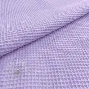 Katoen met wafelbinding bright lilac