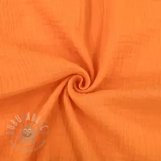Dubbelgaas/mousseline NEON ORANGE ORGANIC