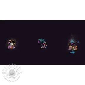 Sweaterstof Hocus pocus PANEL digital print 2e keus