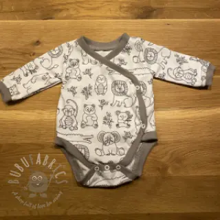 Boordstof RIB grijs ORGANIC