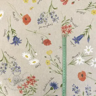 Decoratiestof Linenlook Alpine flower field
