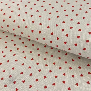 Decoratiestof Linenlook Little love heart