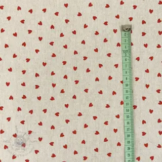 Decoratiestof Linenlook Little love heart