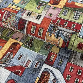 Dekoračná látka GOBELIN PREMIUM Happy colourful village