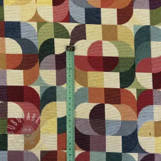 Decoratiestof GOBELIN PREMIUM Graphic retro shapes