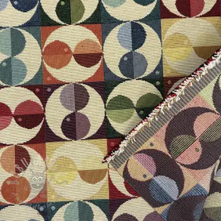 Decoratiestof GOBELIN PREMIUM Graphic square circle