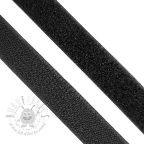 Klittenband zwart 25 mm