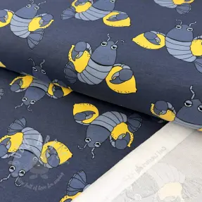 Sweaterstof Cool lobsters blue