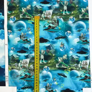 Decoratiestof KIDS BACKPACK Alien my friend PANEL