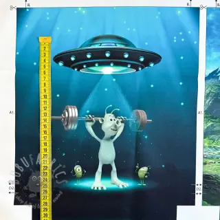 Decoratiestof KIDS BACKPACK Alien my friend PANEL