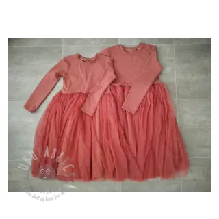 Tule voor TUTU-rok ROYAL SPARKLE rust gold