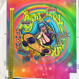 Dekoračná látka KIDS BACKPACK Supergirl PANEL