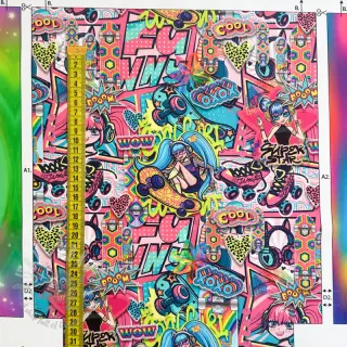Decoratiestof KIDS BACKPACK Supergirl PANEL