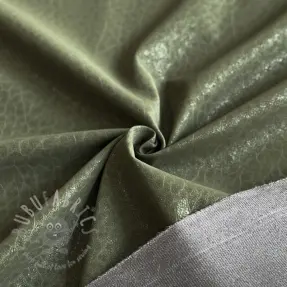 Kunstleer voor kleding STRUCTURE army green