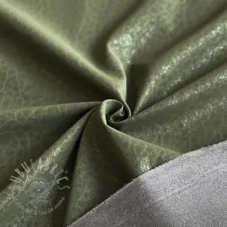 Kunstleer voor kleding STRUCTURE army green