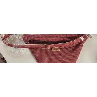 Ribfluweel dark rose