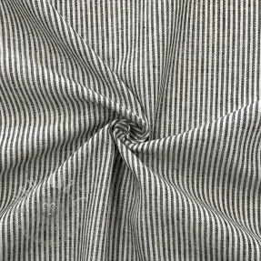 Linnen met katoen Lira medium stripe black