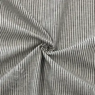 Linnen met katoen Lira medium stripe black