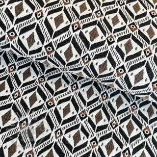 Decoratiestof jacquard MOANA allover taupe