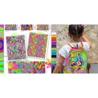 Decoratiestof KIDS BACKPACK Supergirl PANEL