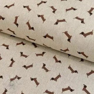 Decoratiestof Linenlook LITTLE DACHSHUND DOG