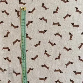 Decoratiestof Linenlook LITTLE DACHSHUND DOG