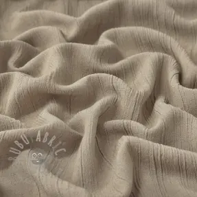 Viscose met linnen CRINCLE sand