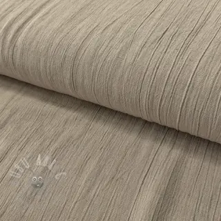 Viscose met linnen CRINCLE sand
