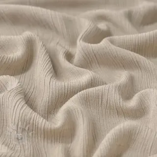 Viscose met linnen CRINCLE beige