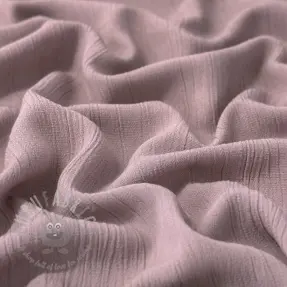 Viscose met linnen CRINCLE old blush
