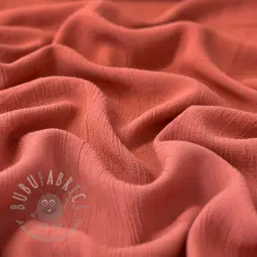 Viscose met linnen CRINCLE clay