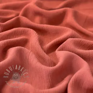 Viscose met linnen CRINCLE clay