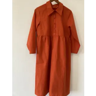 Bavlnený popelín orange