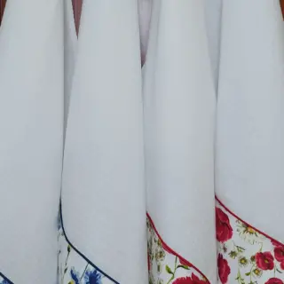 Katoen met wafelbinding white