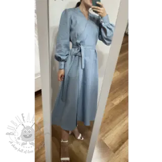 Voorgewassen linnen 170 g blue