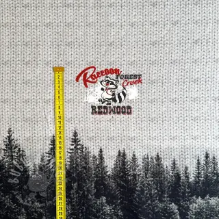Sweaterstof Redwood black PANEL digital print
