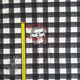 Sweaterstof Redwood black PANEL digital print