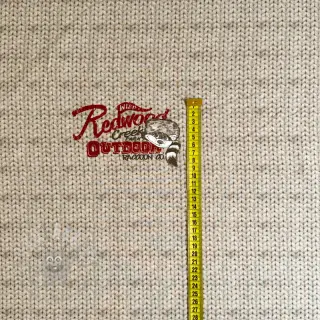 Sweaterstof Redwood red PANEL digital print