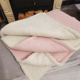 Bavlna s vaflovou väzbou bleached rose