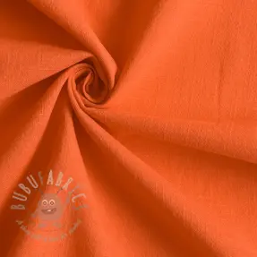 Katoenen stof met linnen orange