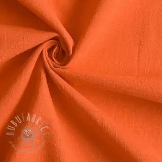 Katoenen stof met linnen orange