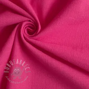 Katoenen stof met linnen fuchsia