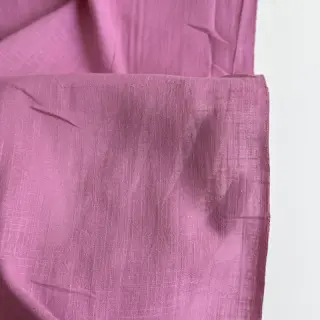 Bavlnená látka s ľanom dark pink