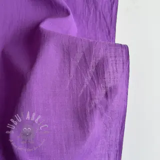 Katoenen stof met linnen dark lilac