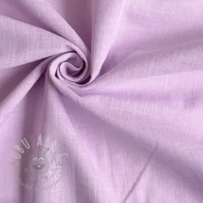 Katoenen stof met linnen lilac