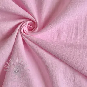 Katoenen stof met linnen pink