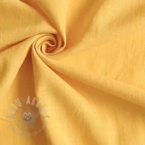 Katoenen stof met linnen yellow
