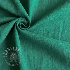 Katoenen stof met linnen apple green