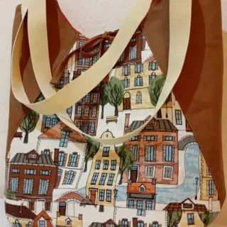 Decoratiestof premium Favourite village