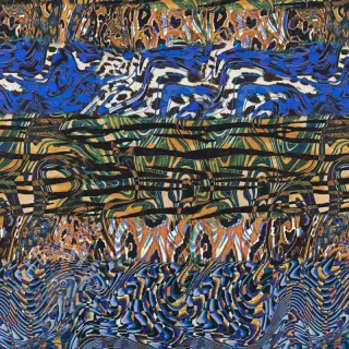 Viscose Dimulti dark blue digital print